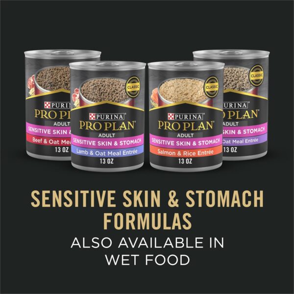 Purina Pro Plan Sensitive Skin and Stomach Dog Food Dry, Adult Salmon & Rice Formula, Digestive Health - 30 lb. Bag - Image 8