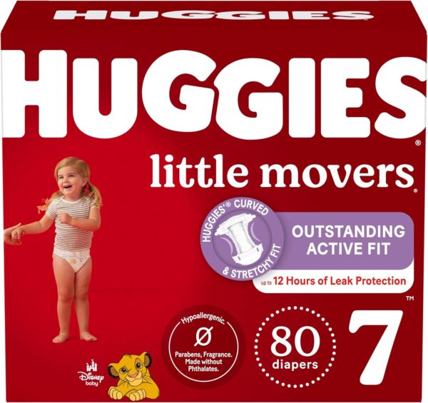 Huggies Size 5 Diapers, Little Movers Baby Diapers, Size 5 (27+ lbs), 132 Count (2 Packs of 66), Packaging May Vary - Image 27