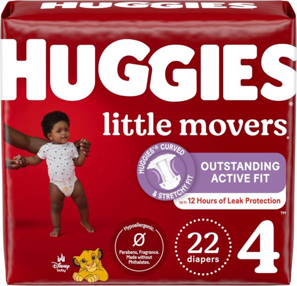 Huggies Size 5 Diapers, Little Movers Baby Diapers, Size 5 (27+ lbs), 132 Count (2 Packs of 66), Packaging May Vary - Image 41