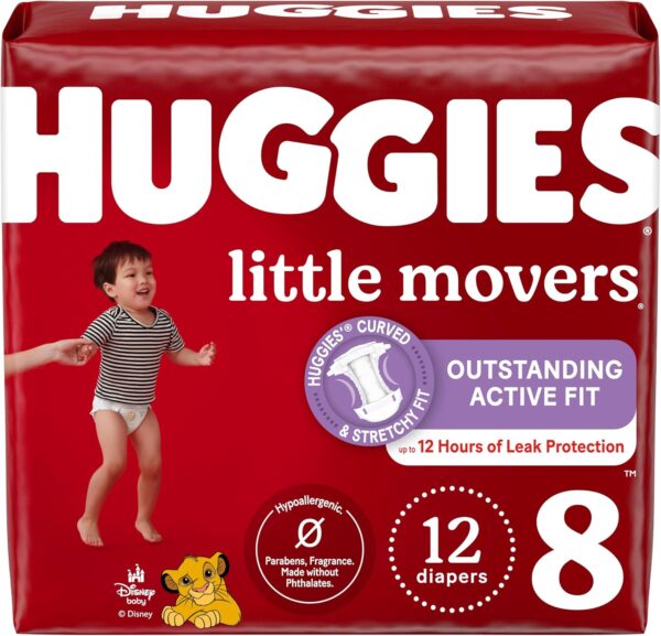 Huggies Size 5 Diapers, Little Movers Baby Diapers, Size 5 (27+ lbs), 132 Count (2 Packs of 66), Packaging May Vary - Image 19