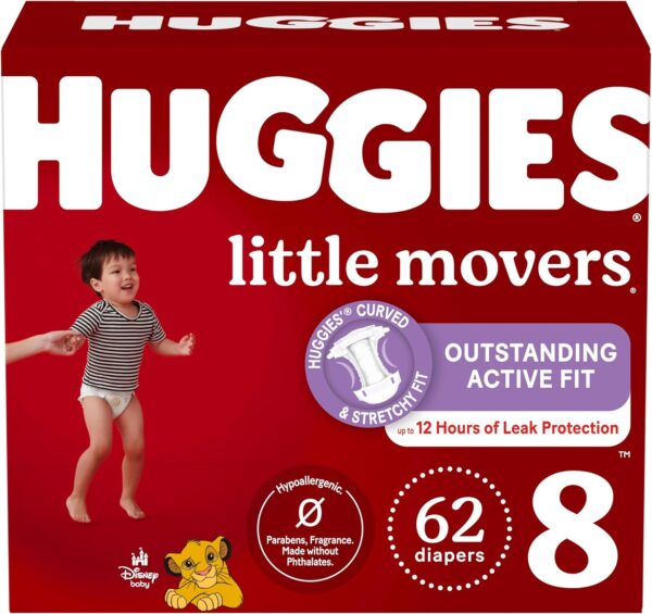 Huggies Size 5 Diapers, Little Movers Baby Diapers, Size 5 (27+ lbs), 132 Count (2 Packs of 66), Packaging May Vary - Image 28