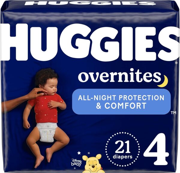 Huggies Size 6 Overnites Baby Diapers: Overnight Diapers, Size 6 (35+ lbs), 84 Ct (2 Packs of 42), Packaging May Vary - Image 15