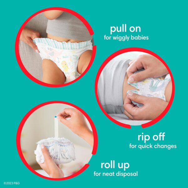 Pampers Diapers - Cruisers 360 - Size 5, 128 Count, Babyproof up to 100% Leakproof Pull-On Diaper - Image 4