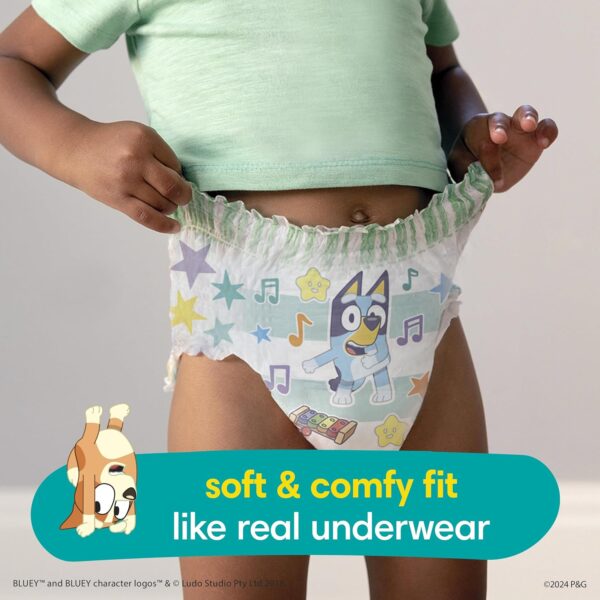 Pampers Training Pants - Easy Ups Boys & Girls Bluey - Size 3T-4T, 124 Count, Children's Potty Underwear (Packaging May Vary) - Image 3