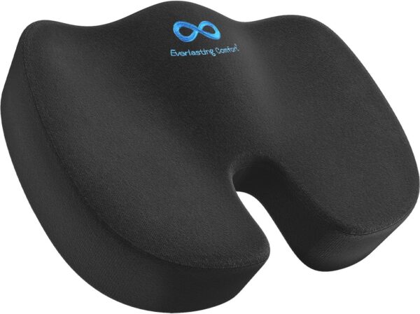 Everlasting Comfort Doctor Recommended Memory Foam Seat Cushion for Office Chairs & Car Seat - Ergonomic Office Desk Accessories for Tailbone Pain Relief, Sciatica & Back Support - Image 11