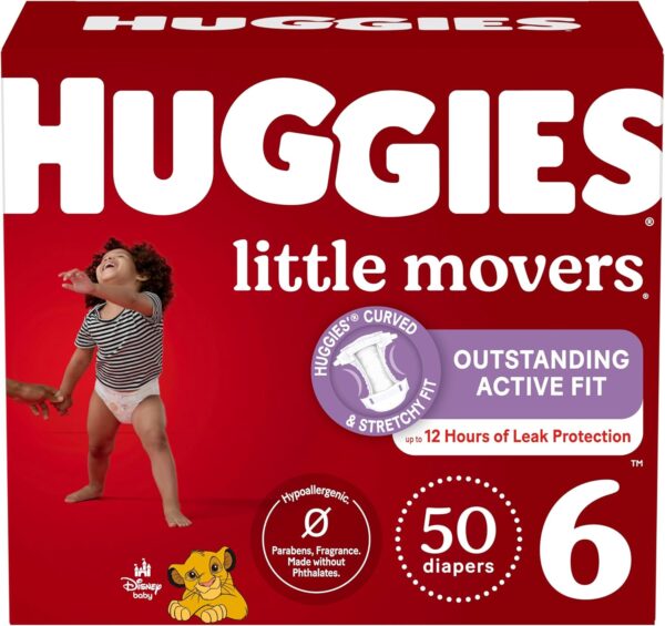 Huggies Size 5 Diapers, Little Movers Baby Diapers, Size 5 (27+ lbs), 132 Count (2 Packs of 66), Packaging May Vary - Image 40