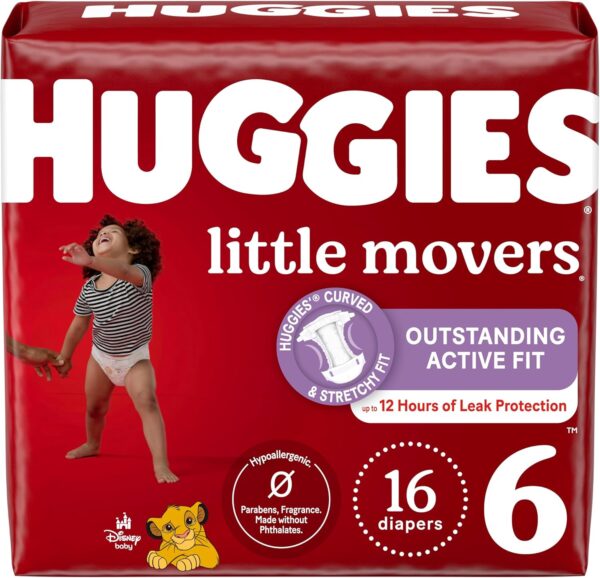 Huggies Size 5 Diapers, Little Movers Baby Diapers, Size 5 (27+ lbs), 132 Count (2 Packs of 66), Packaging May Vary - Image 37