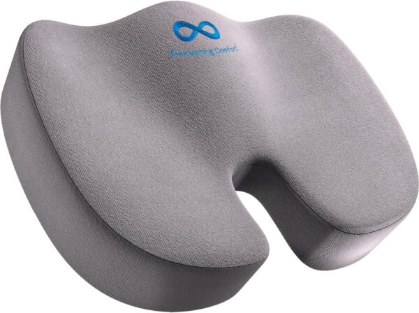 Everlasting Comfort Doctor Recommended Memory Foam Seat Cushion for Office Chairs & Car Seat - Ergonomic Office Desk Accessories for Tailbone Pain Relief, Sciatica & Back Support - Image 13