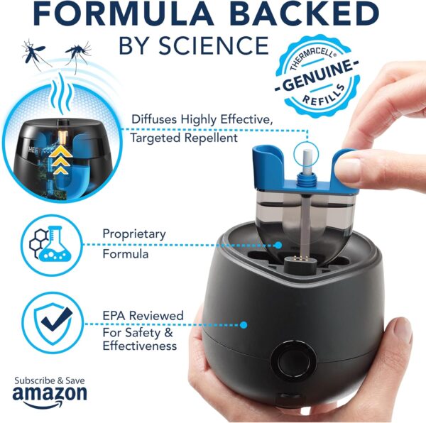 Thermacell Rechargeable Mosquito Repeller Refills; Advanced Repellent Formula Provides 20 Foot Protection Zone; Compatible with Thermacell E-Series & Radius Only; No DEET, Spray or Flame - Image 4