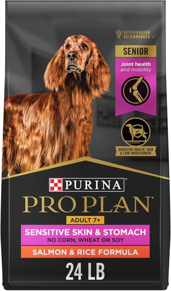 Purina Pro Plan Sensitive Skin and Stomach Dog Food Dry, Adult Salmon & Rice Formula, Digestive Health - 30 lb. Bag - Image 15