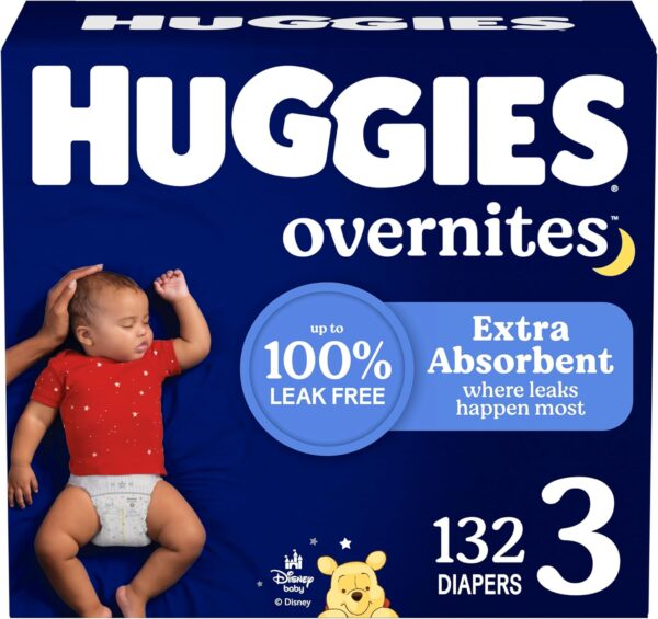 Huggies Size 6 Overnites Baby Diapers: Overnight Diapers, Size 6 (35+ lbs), 84 Ct (2 Packs of 42), Packaging May Vary - Image 33