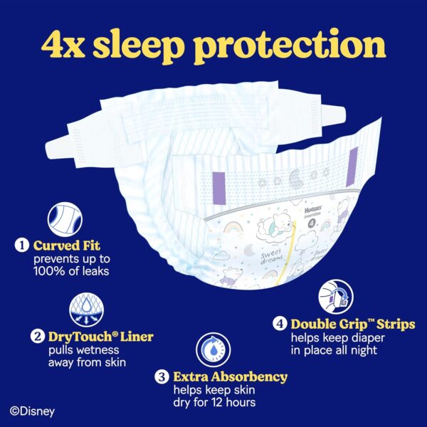 Huggies Size 6 Overnites Baby Diapers: Overnight Diapers, Size 6 (35+ lbs), 84 Ct (2 Packs of 42), Packaging May Vary - Image 10